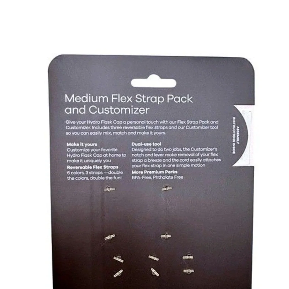 Hydro Flask Medium Flex Strap Pack & Customizer Wide Mouth Bottle Accessory